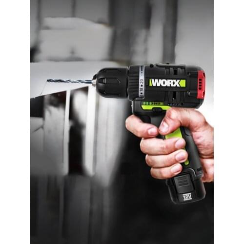 12V 2.0Ah lithium battery hand drill WU130, rechargeable pistol drill, electric screwdriver