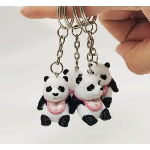 Cartoon Baby Panda Cute and Cute Panda Keychain Backpack Pendant Keychain Ornaments Christmas Gifts