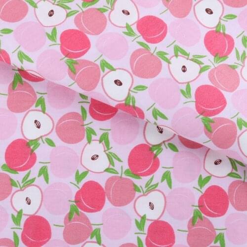 Nanchuang Peach Printed Twill Cotton Fabric For DIY Sewing&Quilting Pillow Cushion Sheet Baby Children Material 100x160cm