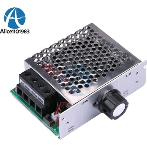 10000W Ultra-High Power AC 110V 220V SCR Motor Control Electronic Regulator Dimming Speed Control Board With Fan