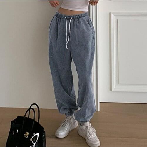 Streetwear Womens Trousers Casual Pants Sweatpants Jeans Harajuku Aesthetic Pants Jeans for women High Waisted Denim Jeans