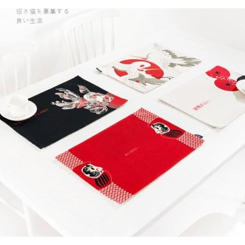 Japanese style placemat coffee table pad Western table mat coaster insulation mat table mat