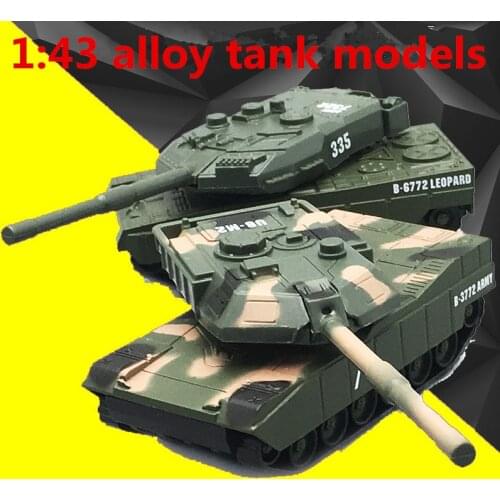 1:43 alloy tank models,high simulation M1A2 tanks & Leopard 2 tanks,metal diecasts,toy vehicles,pull back function,free shipping
