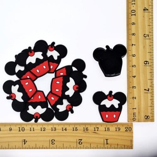 10 PCS Cute Mouse Shaped Flatback DIY Decoration Fit Bracelets/Clog/Phone Case/Hair Accessory Charm Kids Girls Craft Gift