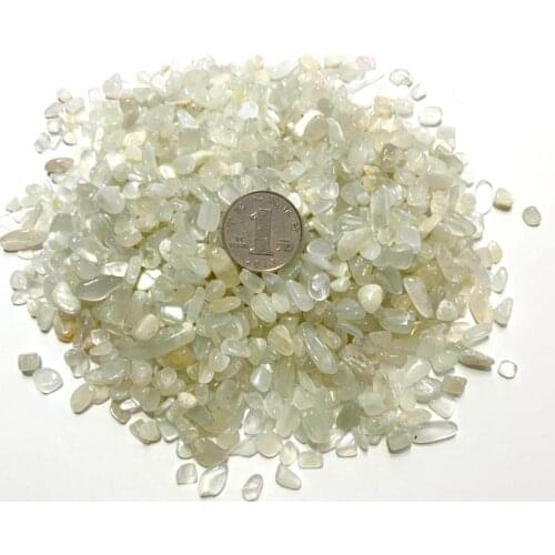 100gNatural White Moonstone Crystal Gravel Rock Quartz Labradorite Crystal Decor Natural Stones and Crystals