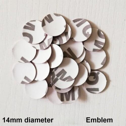 14mm cell car key emblem universal all brand car logo for car remote key