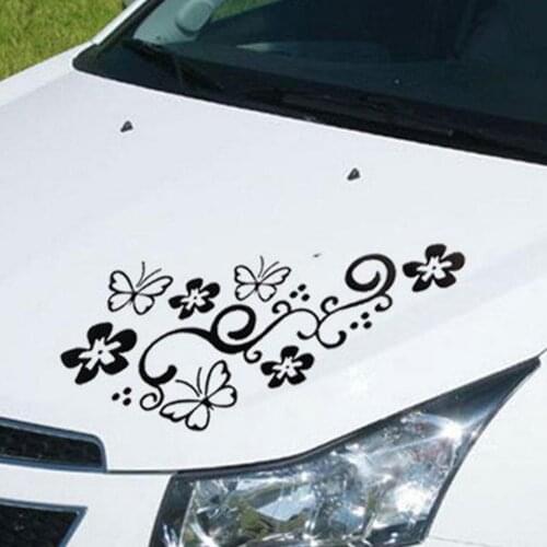 2pcs DIY Universal Styling Waterproof Truck Fashion Flower Pattern Exterior Accessories Trim PVC Car Sticker
