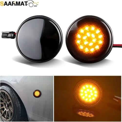 2pcs LED Side Marker Lights Turn Signal Light Side Repeater Lamp 12V Panel Lamp Blinker for Mazda MX-5 Mk1 Mk2 Mk3