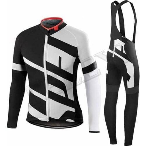 2019 Pro jumbo visma Autumn Long Sleeve Cycling Clothing Spring Woman/Man Bicycle Uniform Bike Jersey Set Kit 20D gel