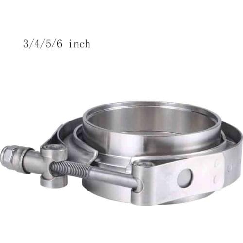 3/4/5/6 inch Stainless Steel V-band Clamp Male Female Exhaust Flange Stainless Steel Vband Clamps