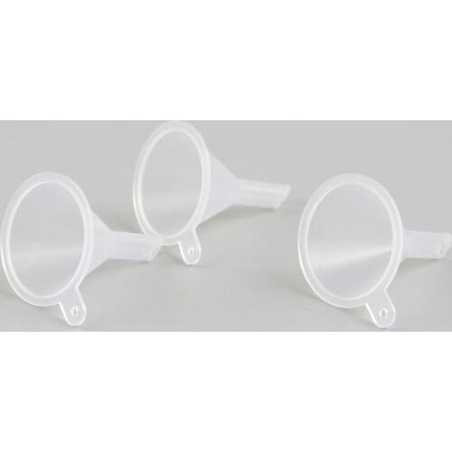 500 pcs/lot Mini Small Funnel Empty Bottle Packing Tool For Travel Plastic Mini Small Funnels For Liquid Essential Oil Splitter