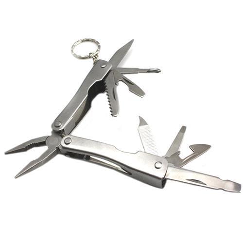 9 in 1 Outdoor Stainless Steel Multi-functional Pliers Camping Survival Tool First Aid Kits Plier with ring