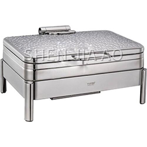 9L stainless steel sauce oven Square soup stove Soup sauce sauce container Square hammer steel cover (for induction cooker) meal