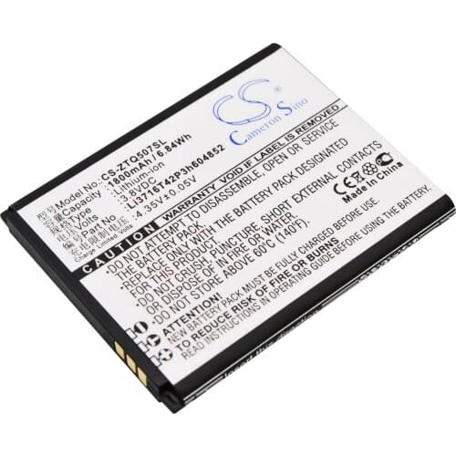 CS 1800mAh / 6.84Wh battery for ZTE Q507T Li3716T42P3h604852