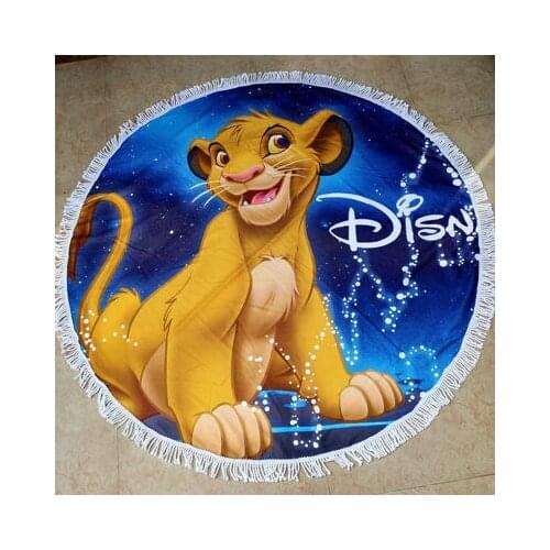 Disney Lion King Style Anime Figures Cartoon Product Cosplay Accessories Bath Towel Washcloth Unisex Gift