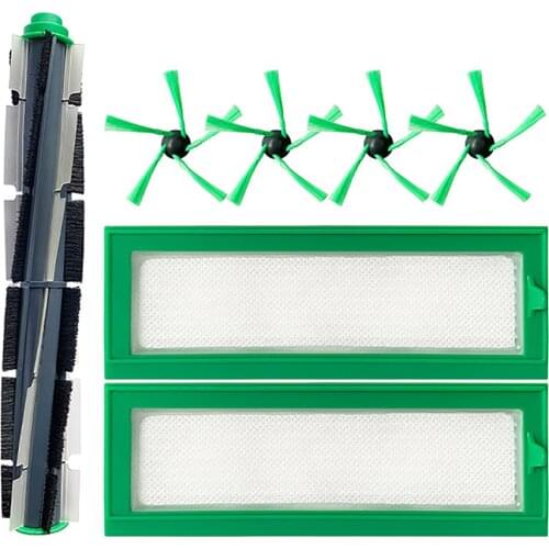 Side Brushes Replacement Filters Main Roller Brush HEPA Filter for Vorwerk Kobold RV20/RV30 Sweeping Robot Accessories