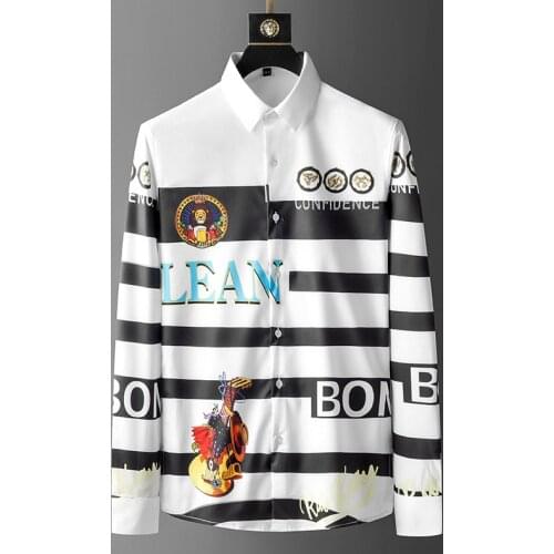 Daysandone Men's Striped Shirts