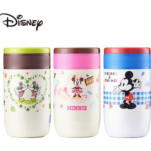Disney stewed pot stainless steel childrens no-cook food with spoon cloth bag stuffy beaker student rice pot