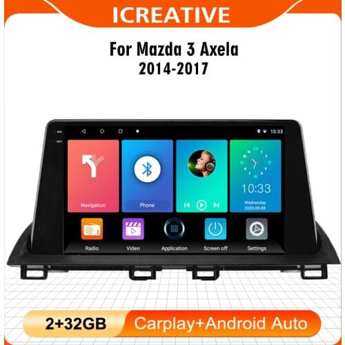 2 din Adroid 8.1 Car Radio Stereo WIFI GPS Navigation Multimedia Player head unit For Mazda 3 2014-2017