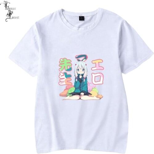 Eromanga Sensei Printing T-shirt Summer Fashion Round Neck Short Sleeve Popular Japanese Anime Streetwear Plus Size