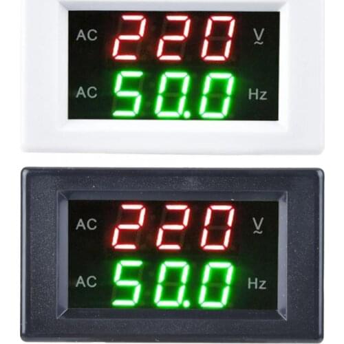 Frequency Counter Generator Dual Display LED Digital AC Voltmeter Frequency Meter Testing Tool