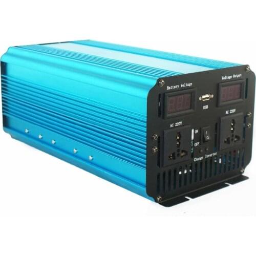 Pure sine wave power inverter with AC charger 48v 220v with high quality 1500watt