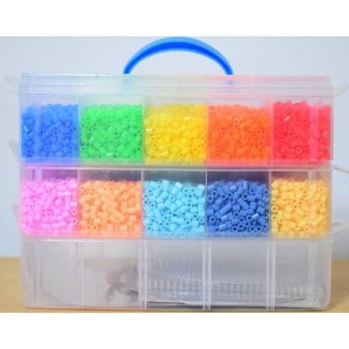JINLETONG 20000pcs/box Hama Beads 5mm fuse beads set kit ironing beads puzzle 3d for kids Education Diy Toys Unisex