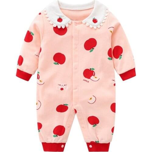 Baby Onesies Fruit Apple Cute Baby Girl Romper New