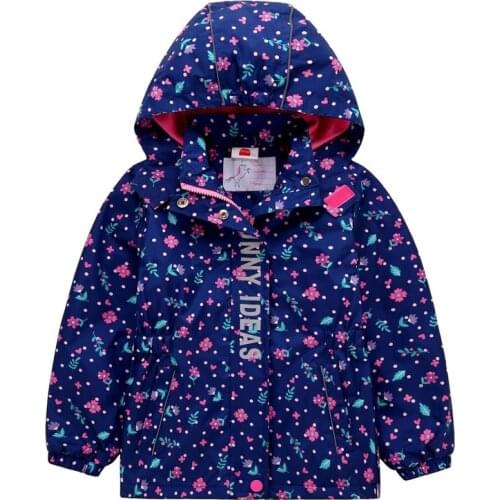 New 2020 Girls Windbreaker Jacket For Child Clothing Polar Fleece Girls Outerwear Coat Spring Autumn 3-12T Kids Jackets