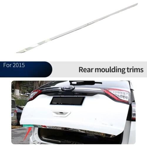 Car tailgate trim strip For Ford Edge, trunk stainless steel bright strip Tailgate trim strip anti-scratch, 2015 Car Accessories