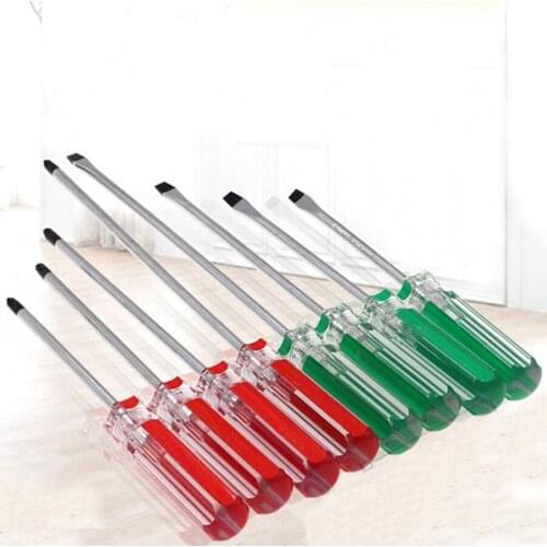 Color handle screwdriver Phillips screwdriver Slotted screwdriver Magnetic bit short handle screwdriver Mini screwdriver