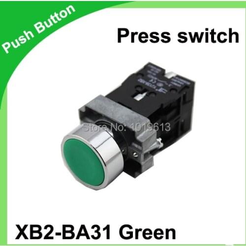 Pressure switch 22mm Green electrical switch push button Color optional XB2-BA31