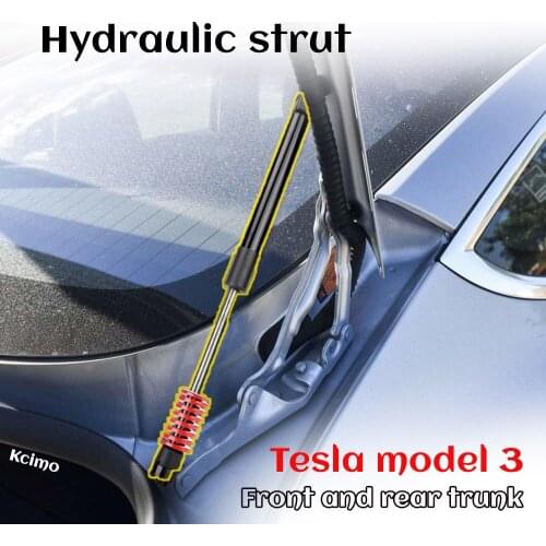 For Tesla Model 3 Front Trunk Lift Struts Front Gate Boot Support Gas Spring Shock Hydraulic Rod 2pcs