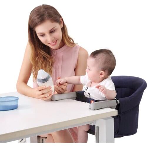 Portable Baby Highchair Foldable Feeding Chair Seat Booster Safety Belt Dinning Hook-on Chair Harness Baby Seat For Table