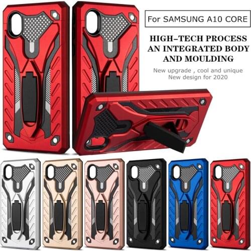 Shockproof Armor Phone shell For Samsung Galaxy A01 Core A3 A5 A9Star A20E A10s A750 Bracket Anti-Fall Cover Silicon Bumper Case