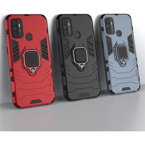 Shockproof Case For OPPO A52 A72 A2 A92S A93 A79 A83 A53 A32 A31 A91 A9 A5 2020 Anti Shock Magnet Armor Shell Ring Case Cover