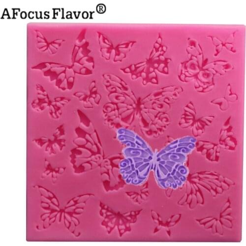 Variety Pattern butterflies Lace fondant wedding birthday cake clay gumpaste Chocolate Silicone mould handmade DIY baking gift