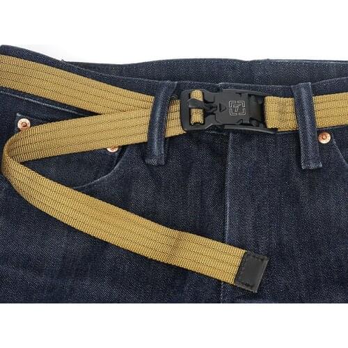 Tactical casual mens belt nylon magnetic buckle lightweight wild belt sports belt student military training pants belt