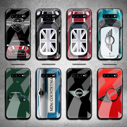 Luxury brand car mini Phone Case Tempered Glass For Samsung S20 Plus S7 S8 S9 S10 Note 8 9 10 Plus