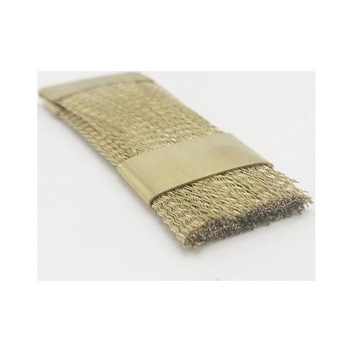 Dental Material Copper Flat Brush For Clean Burs And Dental Product 1PC