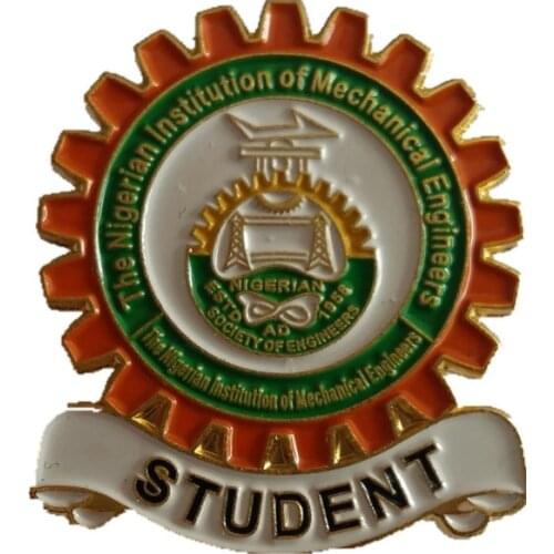 Custom tailored shape school gold badge promotional gift engraving bureau gear edge pin k200421