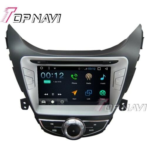 Topnavi 8" Quad Core 16G Android 6.0 Car DVD Multimedia Player for Hyundai Elantra 2012 Autoradio GPS Navigation Audio Stereo
