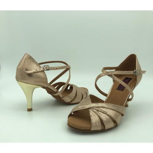 Latin Dance Shoes For women Salsa shoes pratice shoes comfortable dance shoes 6224LGL Genuine leather high heel shoes
