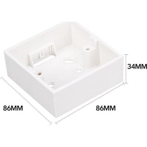 86Type External Mounting Box for 86mm*86mm Standard Switches and Sockets Apply For Any Position of Wall Surface