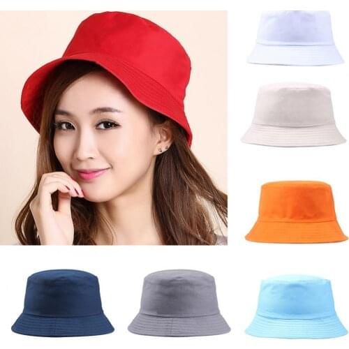 1PC Korean Candy Color Fisherman Hat For Women Men DIY Portable Folding Hat Spring Summer Fashion Outdoor Sunshade Hat панама