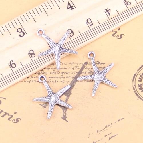 20pcs Charms starfish 20x18mm Antique Pendants,Vintage Tibetan Silver Jewelry,DIY for bracelet necklace