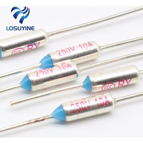 2017 Hot 20 Pcs TF 240 Celsius Circuit Cut Off Thermal Fuse 250V 10A