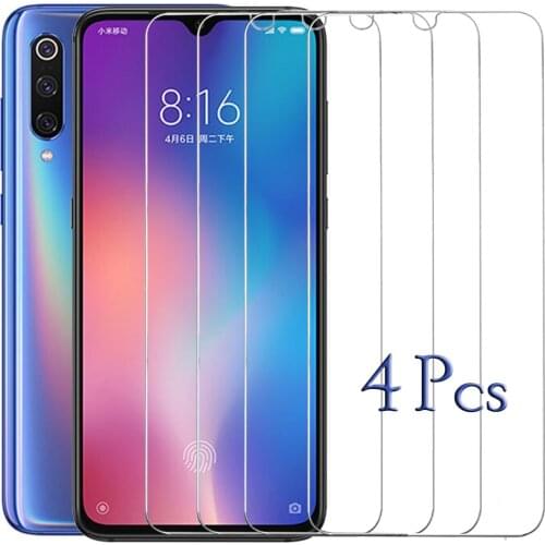 4Pcs Screen Protector For Xiaomi Mi 9 10 8 Lite 9T Tempered Glass For Xiaomi Mi 10T Pro Lite Film On Xaomi A1 A2 Lite A3 Glass