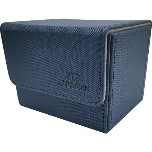 AEGIS GUARDIAN Premium 100+ Card Box For Trading Card Game TCG Deck Case: Blue