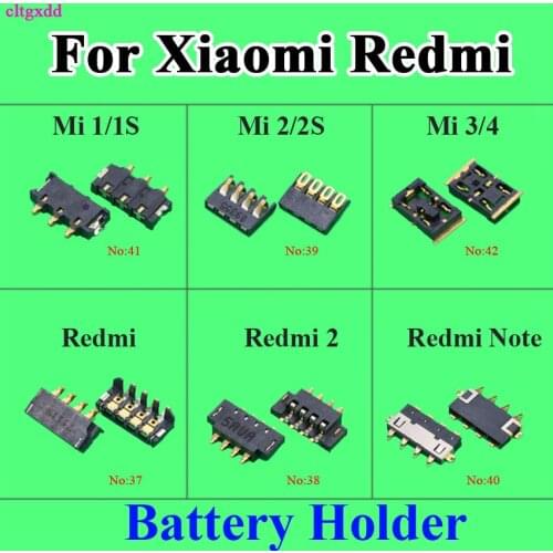 Cltgxdd 2pcs FPC Connector Battery Holder Clip Contact For Xiaomi 1 2 3 4 5C Max 2 For Redmi 1S 2S 2A Note On board